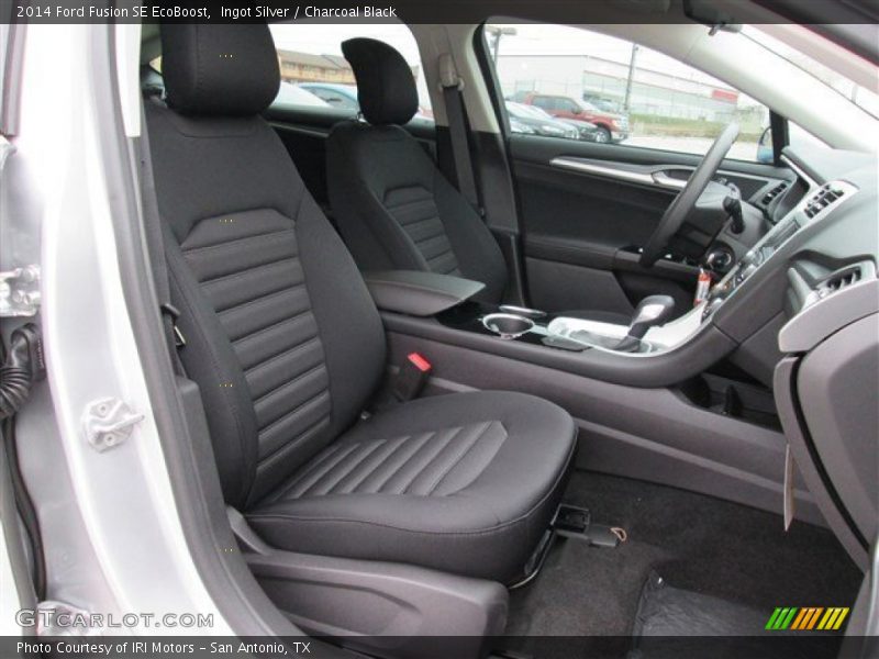 Ingot Silver / Charcoal Black 2014 Ford Fusion SE EcoBoost