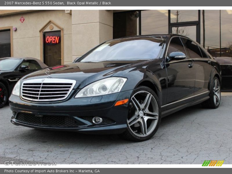 Black Opal Metallic / Black 2007 Mercedes-Benz S 550 Sedan