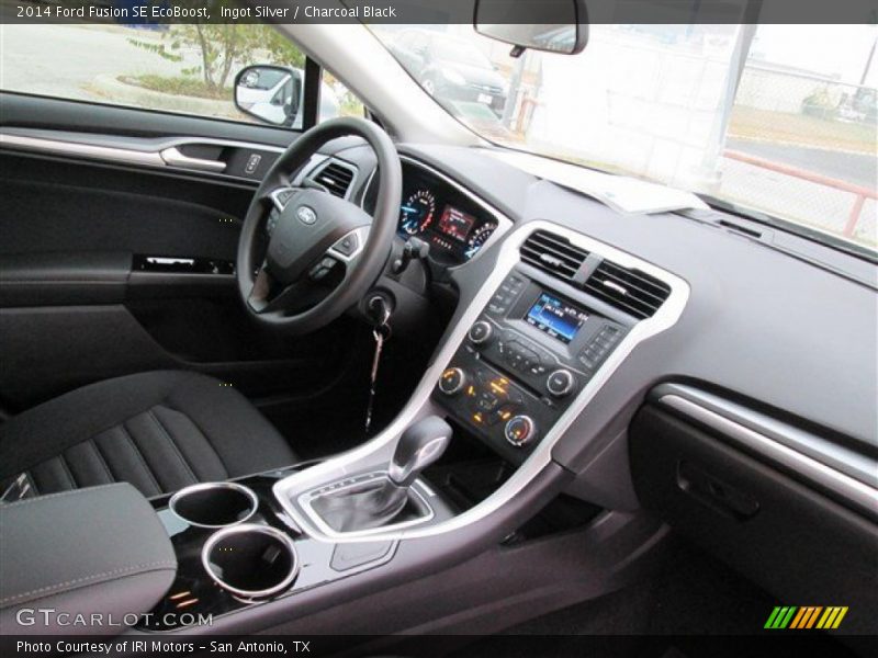 Ingot Silver / Charcoal Black 2014 Ford Fusion SE EcoBoost