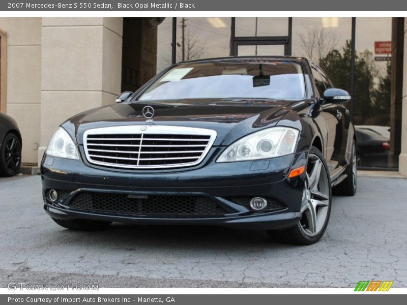 Black Opal Metallic / Black 2007 Mercedes-Benz S 550 Sedan