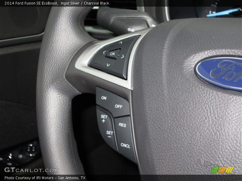 Ingot Silver / Charcoal Black 2014 Ford Fusion SE EcoBoost