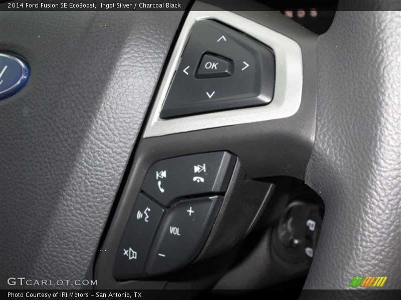 Ingot Silver / Charcoal Black 2014 Ford Fusion SE EcoBoost