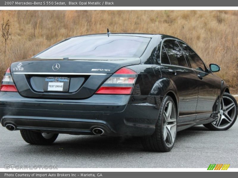 Black Opal Metallic / Black 2007 Mercedes-Benz S 550 Sedan