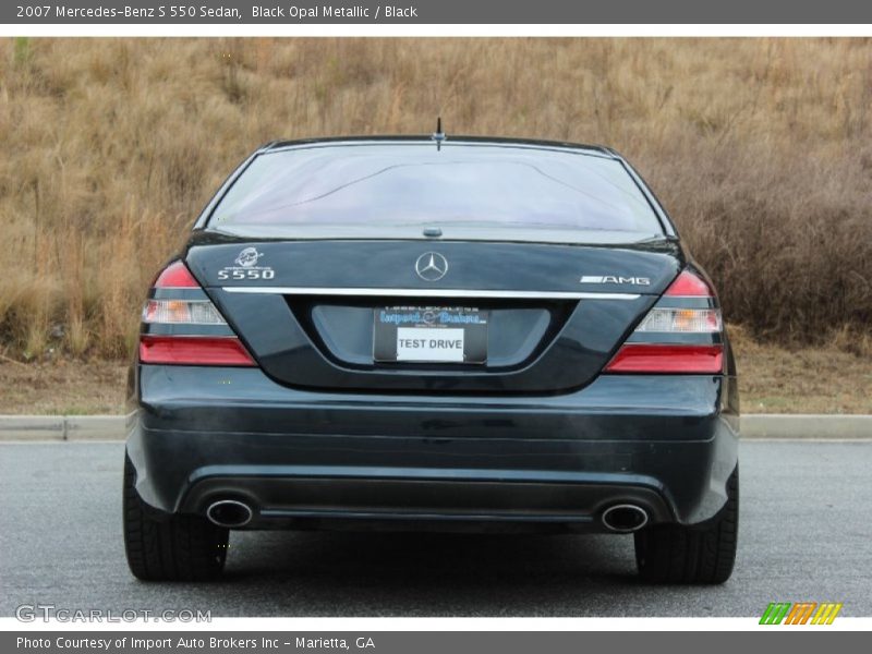 Black Opal Metallic / Black 2007 Mercedes-Benz S 550 Sedan