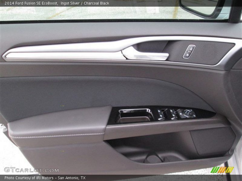 Ingot Silver / Charcoal Black 2014 Ford Fusion SE EcoBoost