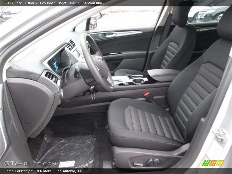 Ingot Silver / Charcoal Black 2014 Ford Fusion SE EcoBoost