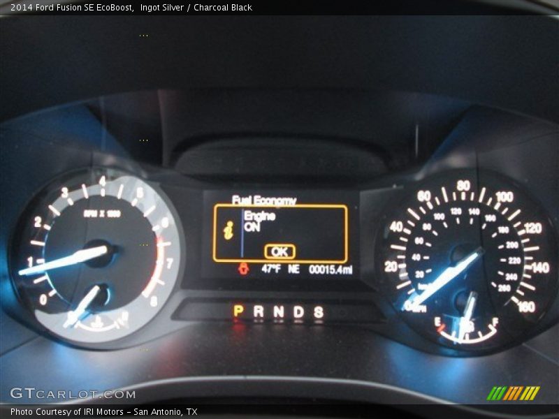 Ingot Silver / Charcoal Black 2014 Ford Fusion SE EcoBoost