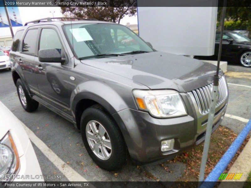 Sterling Grey Metallic / Black 2009 Mercury Mariner V6