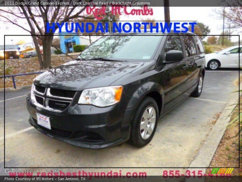 Dark Charcoal Pearl / Black/Light Graystone 2011 Dodge Grand Caravan Express