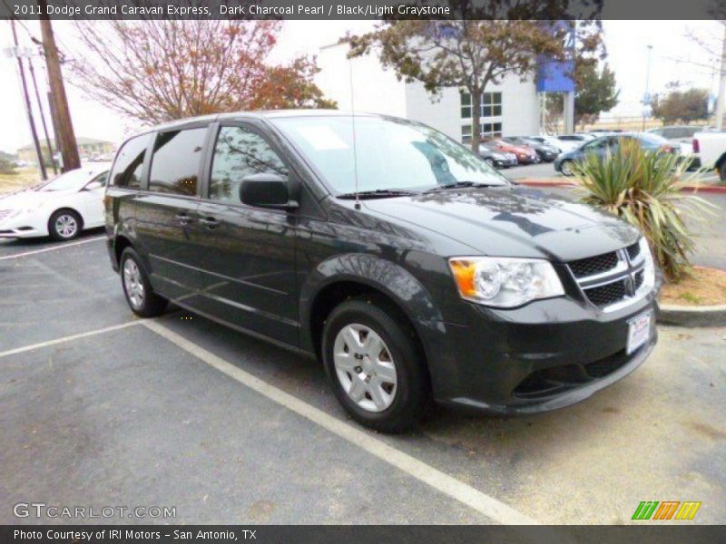 Dark Charcoal Pearl / Black/Light Graystone 2011 Dodge Grand Caravan Express