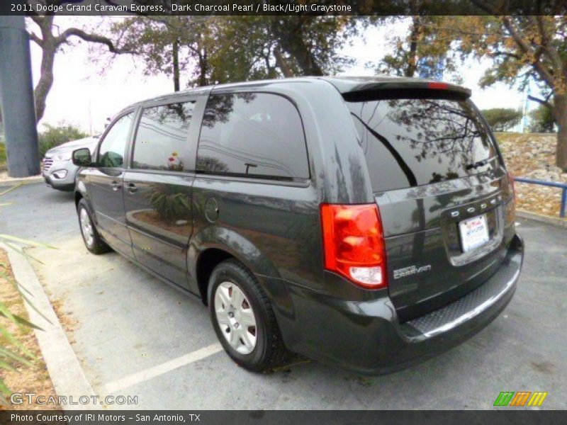 Dark Charcoal Pearl / Black/Light Graystone 2011 Dodge Grand Caravan Express