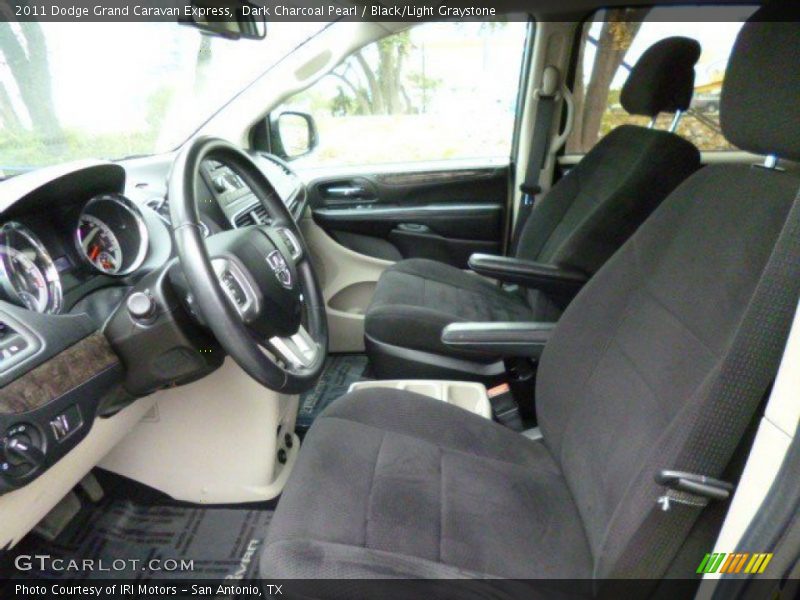 Dark Charcoal Pearl / Black/Light Graystone 2011 Dodge Grand Caravan Express