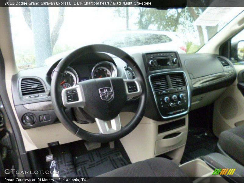 Dark Charcoal Pearl / Black/Light Graystone 2011 Dodge Grand Caravan Express