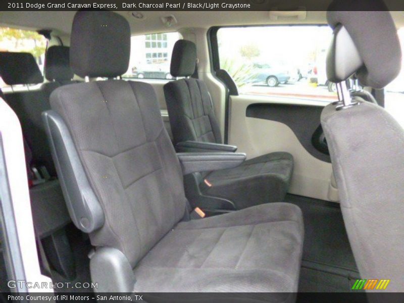 Dark Charcoal Pearl / Black/Light Graystone 2011 Dodge Grand Caravan Express