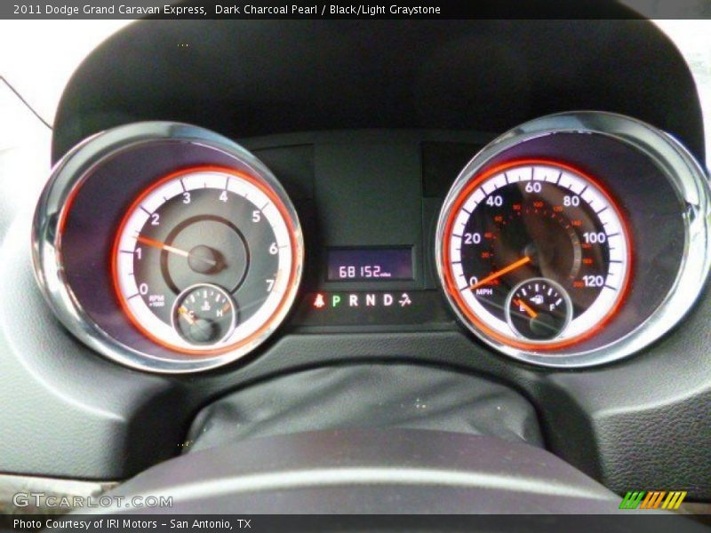 Dark Charcoal Pearl / Black/Light Graystone 2011 Dodge Grand Caravan Express