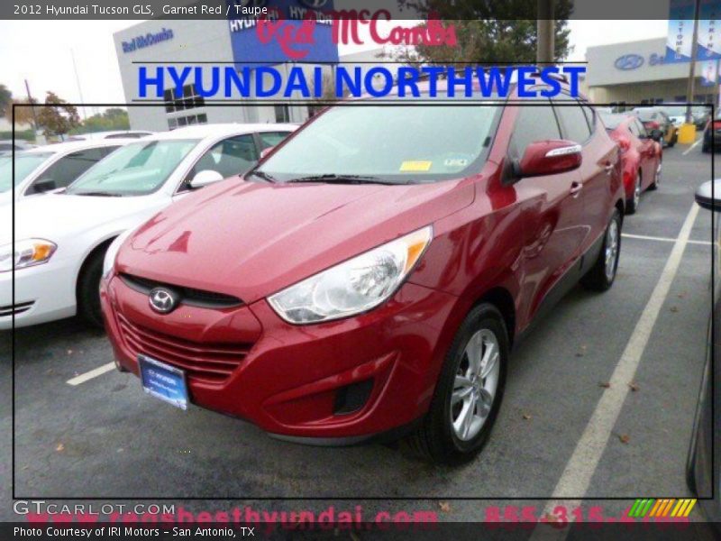 Garnet Red / Taupe 2012 Hyundai Tucson GLS