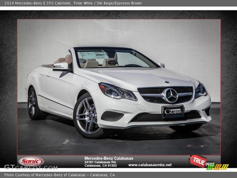 Polar White / Silk Beige/Espresso Brown 2014 Mercedes-Benz E 350 Cabriolet