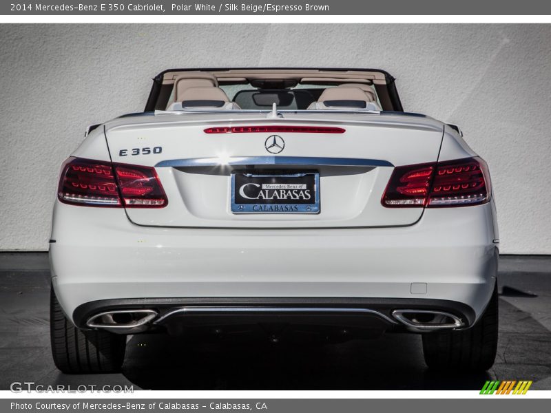 Polar White / Silk Beige/Espresso Brown 2014 Mercedes-Benz E 350 Cabriolet