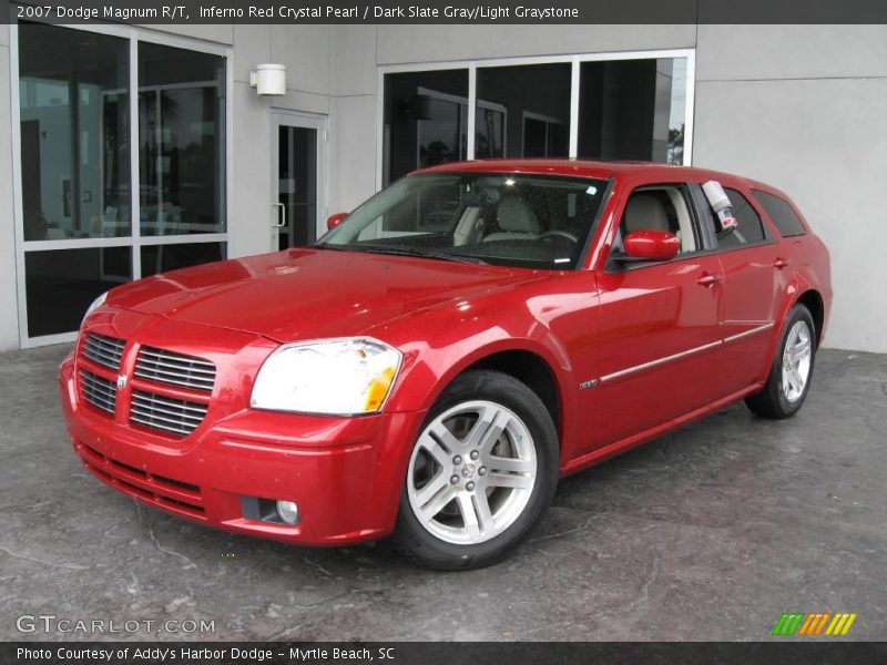 Inferno Red Crystal Pearl / Dark Slate Gray/Light Graystone 2007 Dodge Magnum R/T
