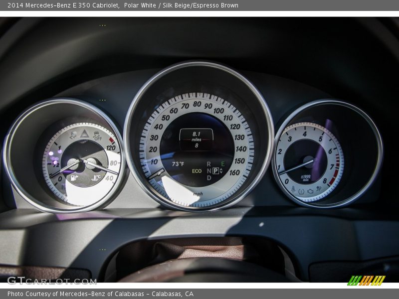 Polar White / Silk Beige/Espresso Brown 2014 Mercedes-Benz E 350 Cabriolet