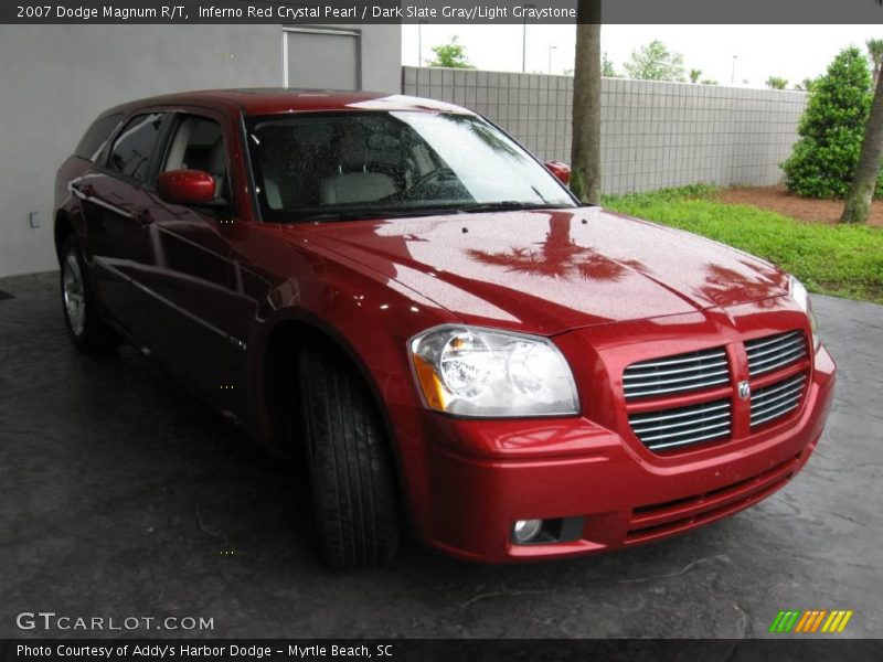 Inferno Red Crystal Pearl / Dark Slate Gray/Light Graystone 2007 Dodge Magnum R/T