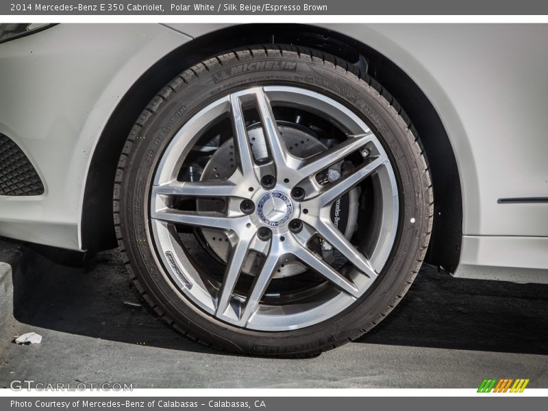 Polar White / Silk Beige/Espresso Brown 2014 Mercedes-Benz E 350 Cabriolet