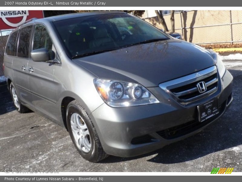 Nimbus Gray Metallic / Gray 2007 Honda Odyssey EX-L