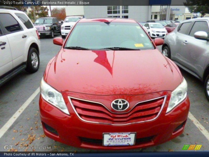 Barcelona Red Metallic / Bisque 2010 Toyota Camry LE