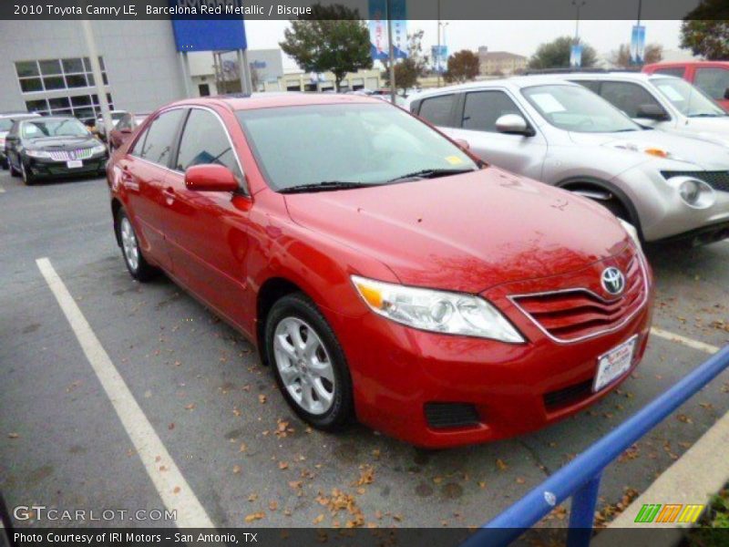 Barcelona Red Metallic / Bisque 2010 Toyota Camry LE