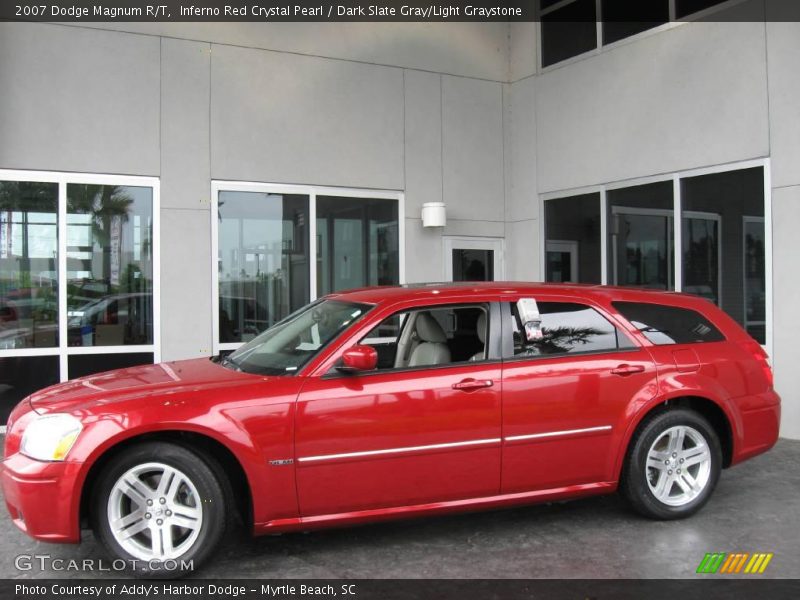 Inferno Red Crystal Pearl / Dark Slate Gray/Light Graystone 2007 Dodge Magnum R/T
