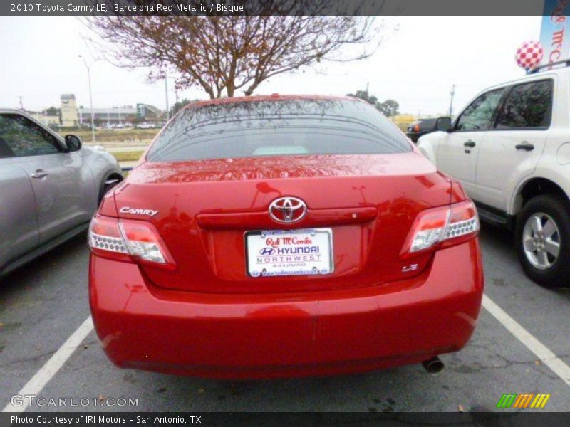 Barcelona Red Metallic / Bisque 2010 Toyota Camry LE