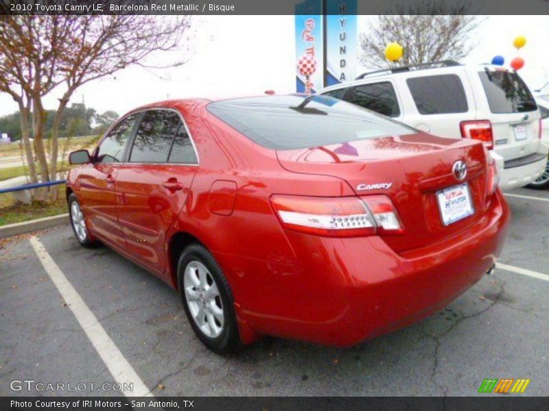 Barcelona Red Metallic / Bisque 2010 Toyota Camry LE