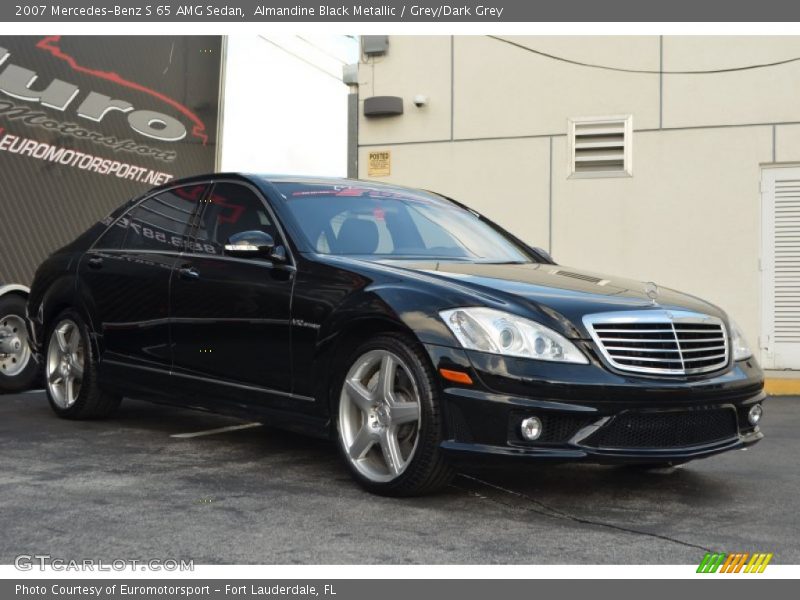 Almandine Black Metallic / Grey/Dark Grey 2007 Mercedes-Benz S 65 AMG Sedan