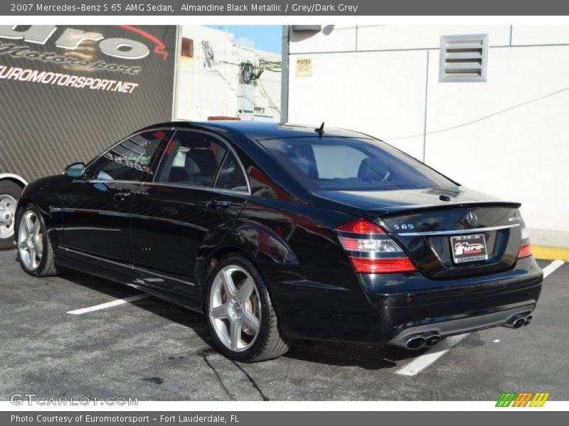 Almandine Black Metallic / Grey/Dark Grey 2007 Mercedes-Benz S 65 AMG Sedan