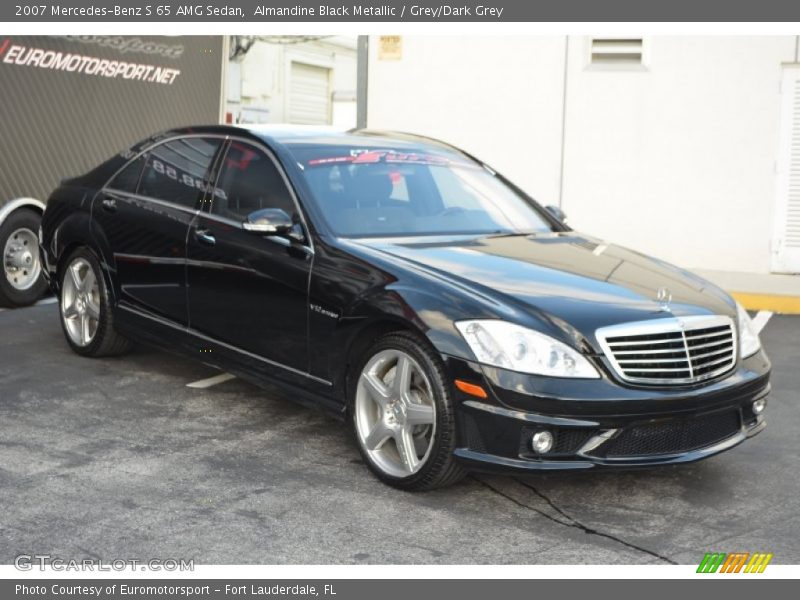 Almandine Black Metallic / Grey/Dark Grey 2007 Mercedes-Benz S 65 AMG Sedan
