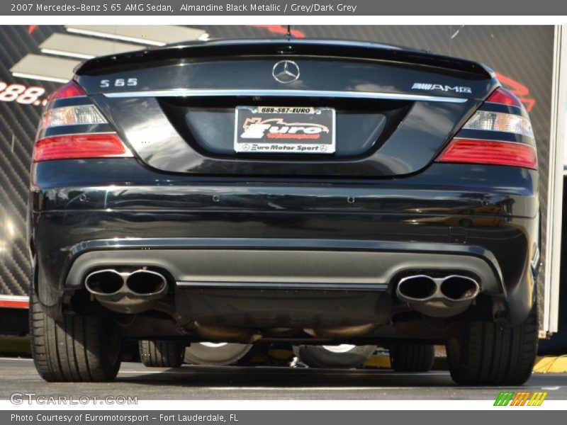 Almandine Black Metallic / Grey/Dark Grey 2007 Mercedes-Benz S 65 AMG Sedan