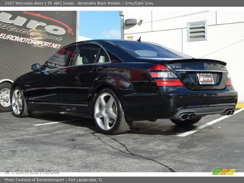 Almandine Black Metallic / Grey/Dark Grey 2007 Mercedes-Benz S 65 AMG Sedan