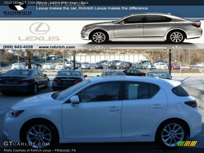 Starfire White Pearl / Black 2013 Lexus CT 200h Hybrid