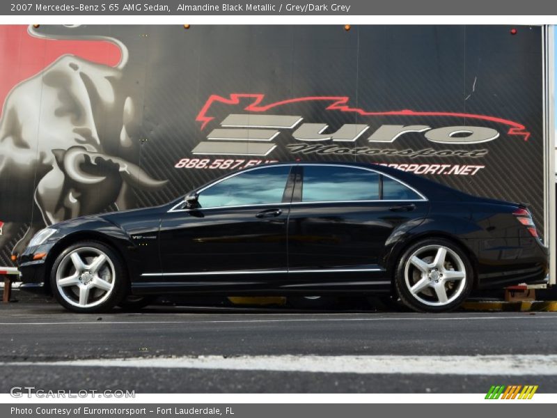 Almandine Black Metallic / Grey/Dark Grey 2007 Mercedes-Benz S 65 AMG Sedan