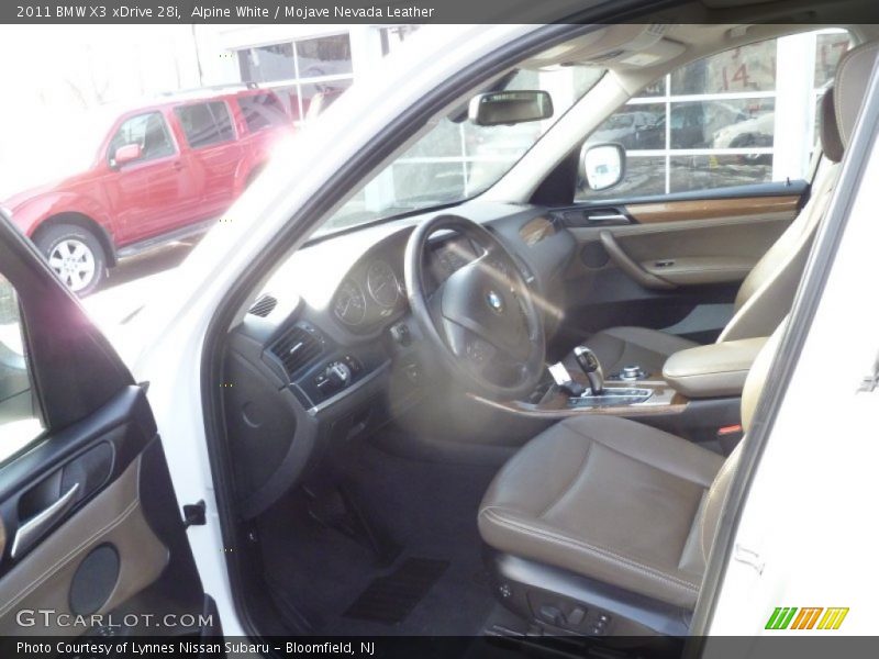 Alpine White / Mojave Nevada Leather 2011 BMW X3 xDrive 28i