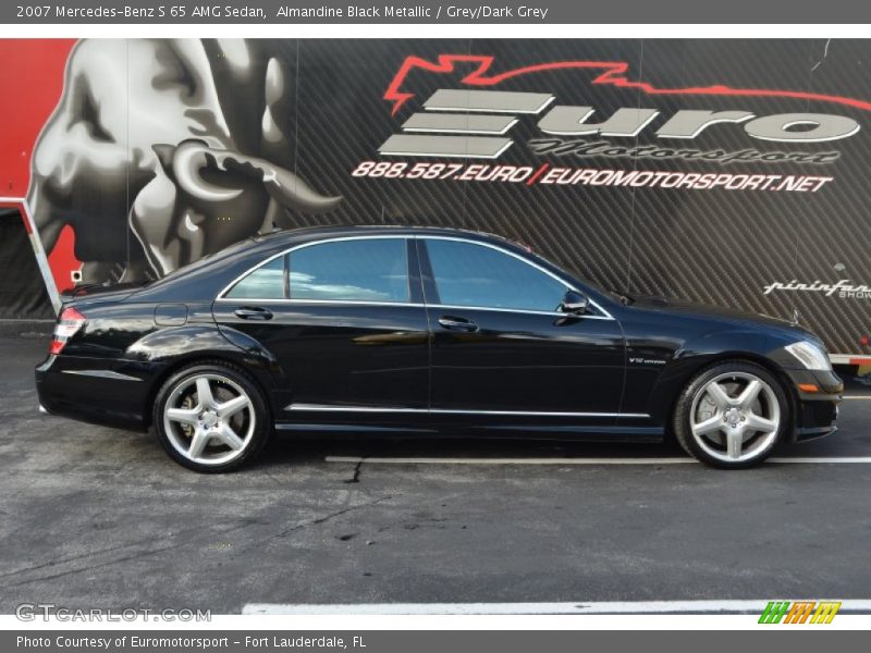 Almandine Black Metallic / Grey/Dark Grey 2007 Mercedes-Benz S 65 AMG Sedan