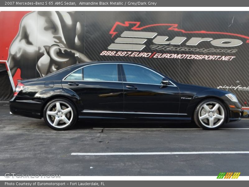 Almandine Black Metallic / Grey/Dark Grey 2007 Mercedes-Benz S 65 AMG Sedan