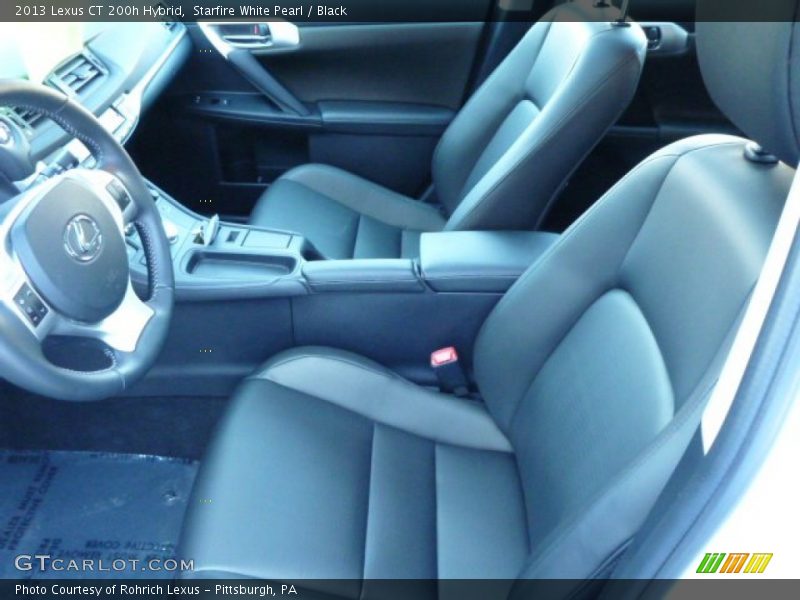 Starfire White Pearl / Black 2013 Lexus CT 200h Hybrid