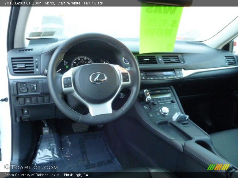 Starfire White Pearl / Black 2013 Lexus CT 200h Hybrid