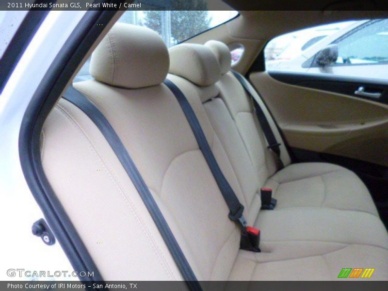 Pearl White / Camel 2011 Hyundai Sonata GLS