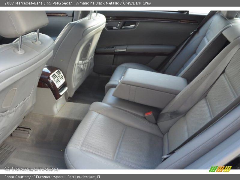 Almandine Black Metallic / Grey/Dark Grey 2007 Mercedes-Benz S 65 AMG Sedan