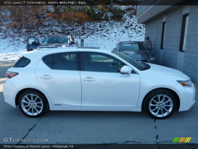 Starfire White Pearl / Black 2013 Lexus CT 200h Hybrid