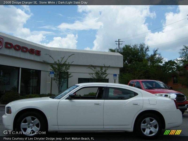 Stone White / Dark/Light Slate Gray 2008 Dodge Charger SE