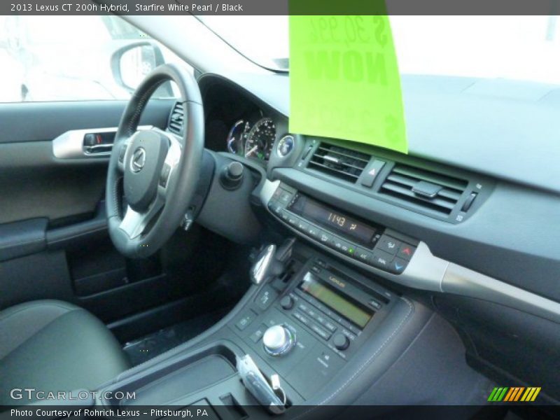 Starfire White Pearl / Black 2013 Lexus CT 200h Hybrid