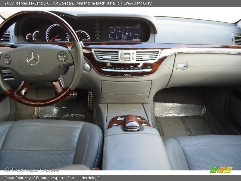 Almandine Black Metallic / Grey/Dark Grey 2007 Mercedes-Benz S 65 AMG Sedan